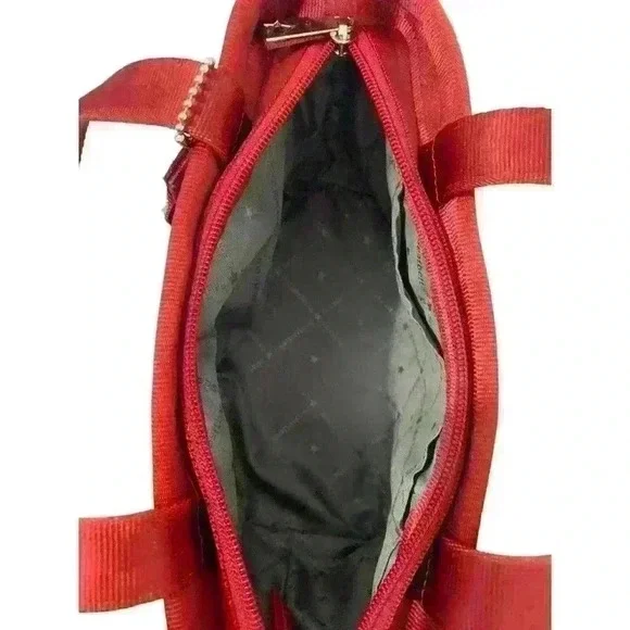 Harveys The Original Seatbelt Bag Red Tote Purse Vintage Small - Picture 7 of 7